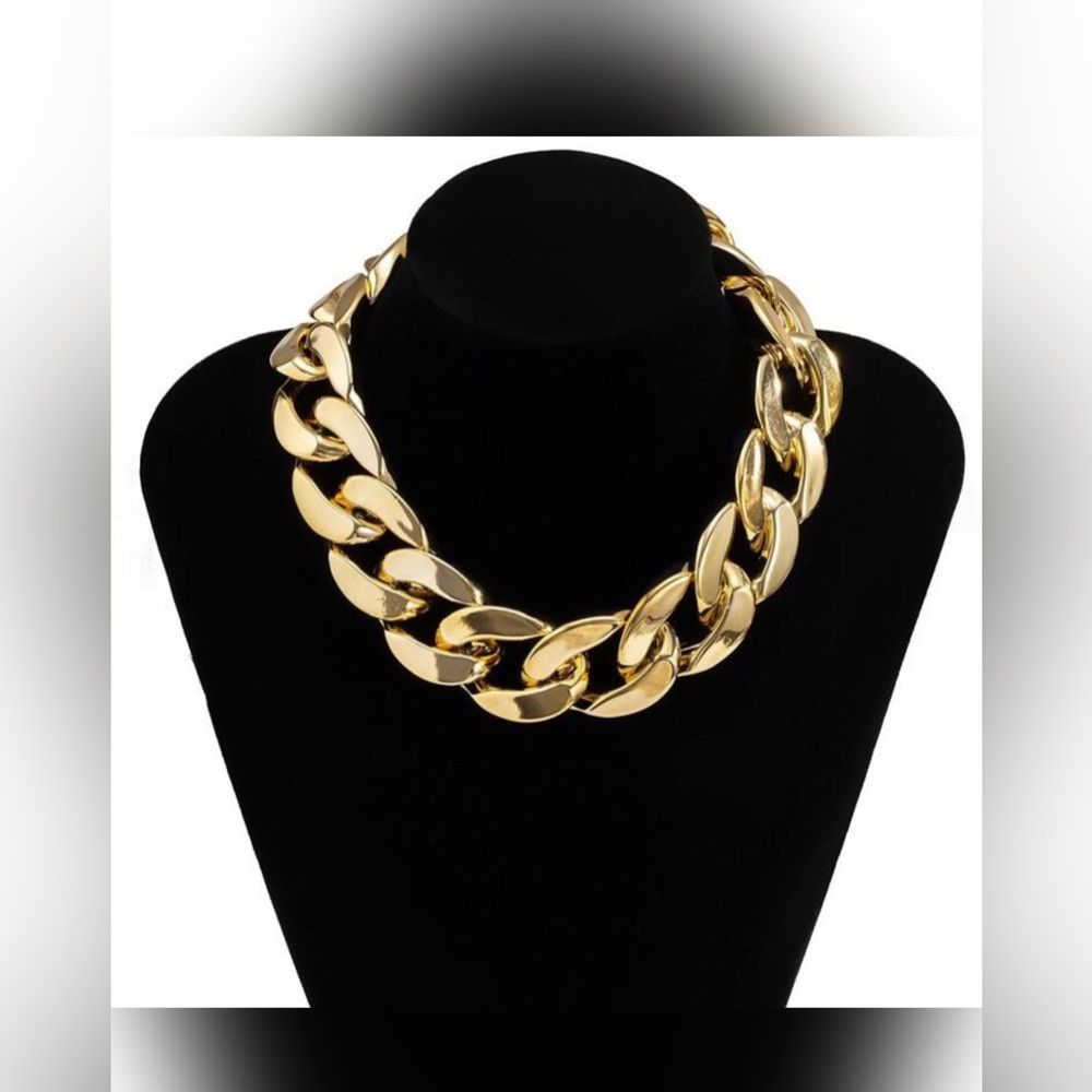 Simple And Fashionable Aluminum Link Necklace - Picture 1 of 3